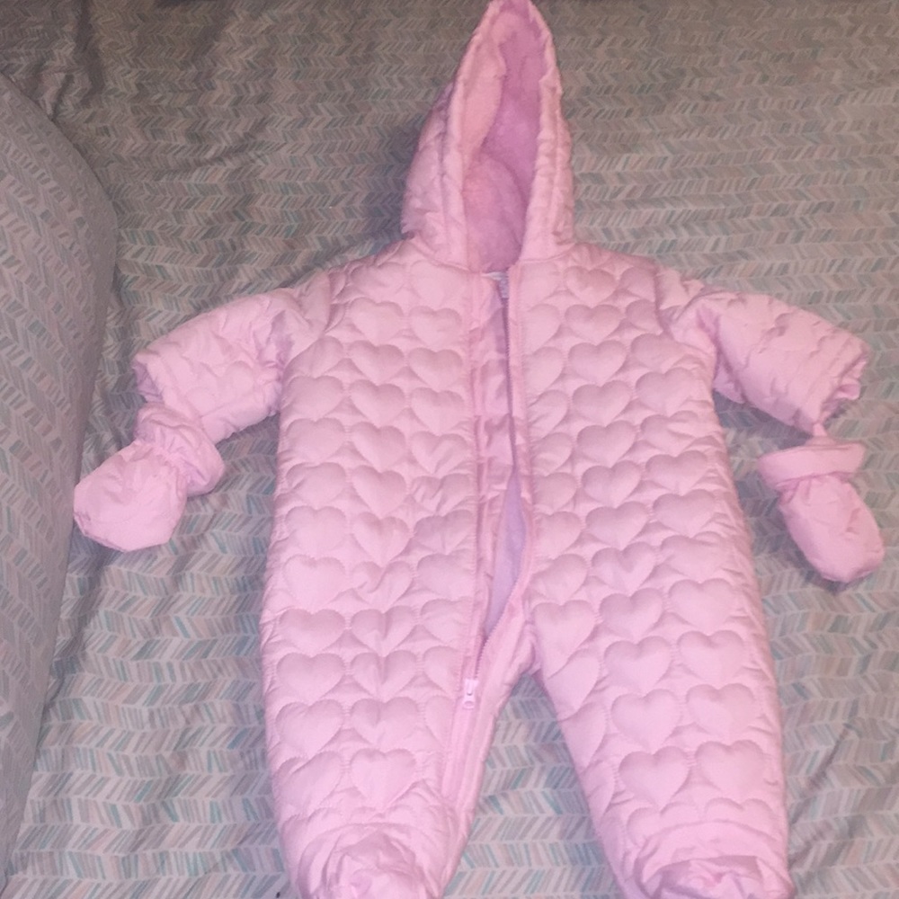 Baby Girls Infant Pink Snowsuit